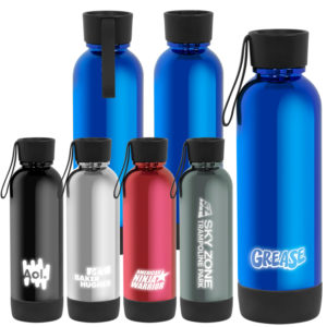 Promotional Drinkware: LITE-UP Water Bottle - 22 oz. Lights your logo up. Order in bulk from Brand Spirit.