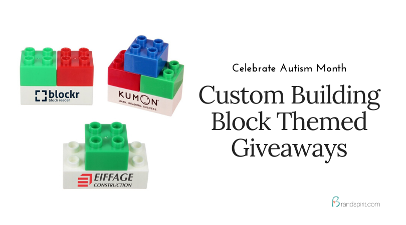 custom building blocks for autism month celebration_gift idea and promotional products for schools