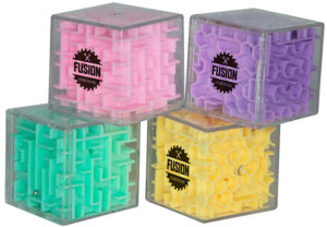 Stress Reliever Toys for Business Gifting: Mini Cube Maze Puzzles. Add your logo and order in bulk.