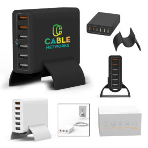 High end techie business gift idea: HubbCity™ 5-Port USB Hub. Add your logo and order in bulk.