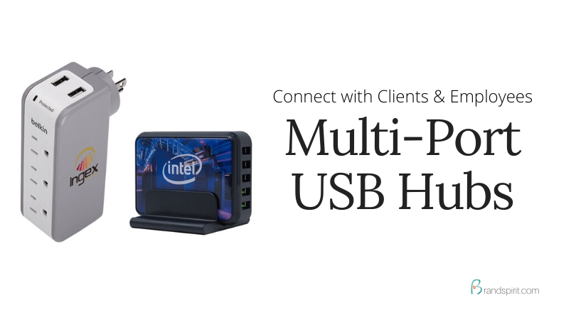 List of Business Gift Ideas for Employees and Clients_Multi-USB Port Charging Hubs_Add with logo