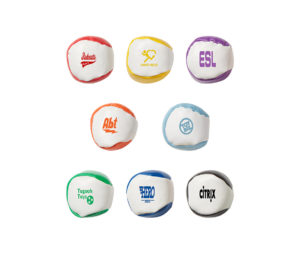 Promotional Board Games to Entertain During Quarantine: 2" Hackey Sack Kick Ball. Add your logo on one side. Order in bulk from Brand Spirit.