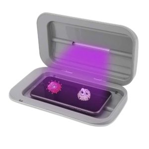 Business Gift Idea: UV Box Ultraviolet Sterilizer with logo imprinting. Order in bulk from Brand Spirit. Cleans devices and small items.