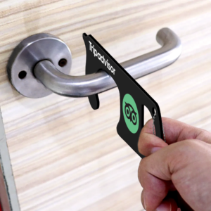 Promotional Products: Large Safe Key With Bead Chain. Order in bulk from Brand Spirit.