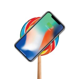 Unique Corporate gift Ideas: AirCharge Lollipop Wireless Charger. Order in bulk from Brand Spirit.