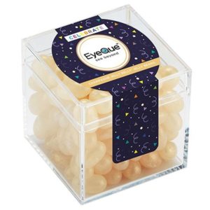 Cocktail-themed Corporate Gift Idea: Signature Cube Collection w/ Champagne Jelly Belly® Jelly Beans. Add your logo and order in bulk from Brand Spirit.