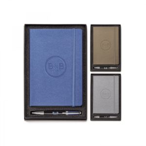 Corporate Gifts Sets: Neoskin Journal with Pen. Deboss your logo and order in bulk from Brand Spirit.