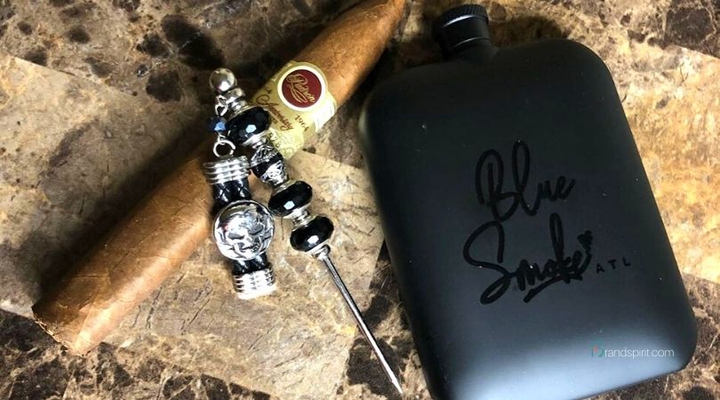 Brand Spirit Case History: BlueSmokeATL custom whiskey stones and signature luxe flasks. Order in bulk and add logo.