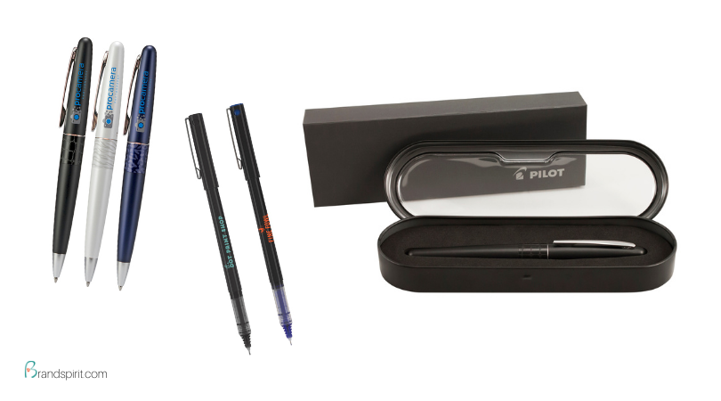 Promotional Leave-behind Pens Under $25. Giveaway pens for marketing, sales, and promotions from Brand Spirit.