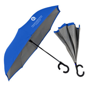 Promotional Folding Umbrella: The ViceVersa Inverted Umbrella. Order in bulk from Brand Spirit.