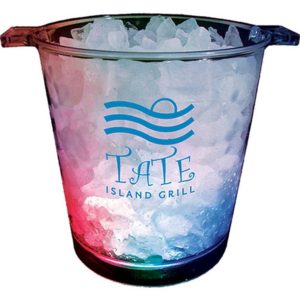 LED Drinkware: 200 oz Plastic Ice Bucket. Add logo and order in bulk from Brand Spirit.