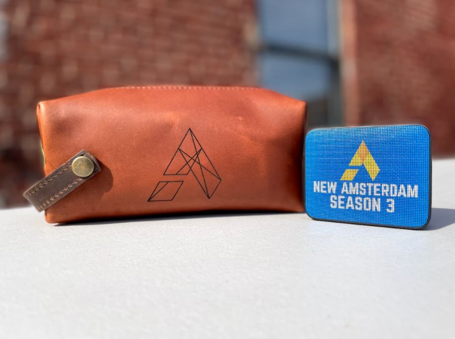 Crew Gifts Case History: Branded JBL Speakers and Laser Engraved Leather Pouch for Netflix show New Amsterdam