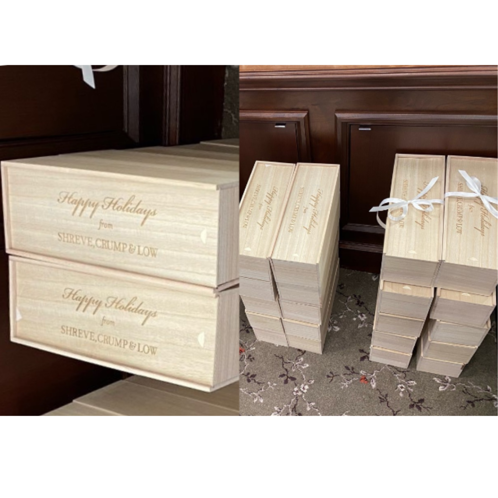 Case History | Packaging is Everything: Champagne Wood Boxes for VIP Gifting