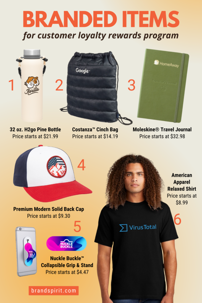 branded items for customer loyalty programs