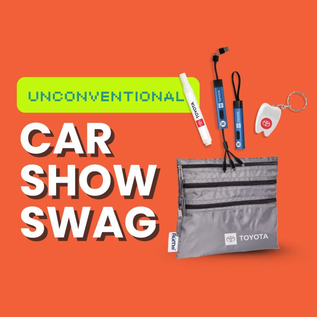 Uncoventional car show swag 1
