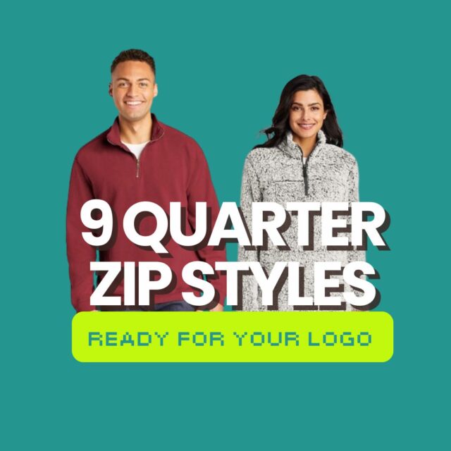 9 Quarter Zip Styles Ready for Your Logo