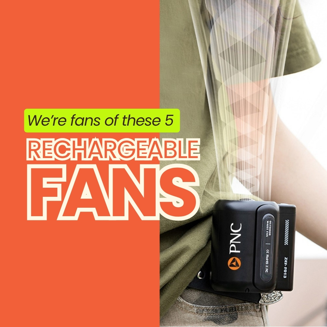 We're fans of these 5 rechargeable fans (corporate gift idea!)