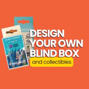 Experiential marketing - design your own blind box and collectibles for events.
